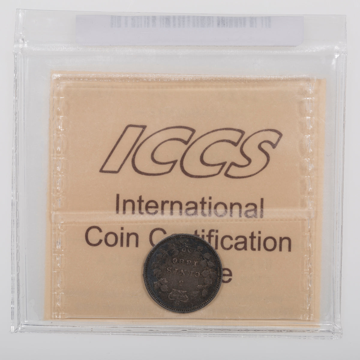 5 Cent 1886 Large 6 ICCS VF-20