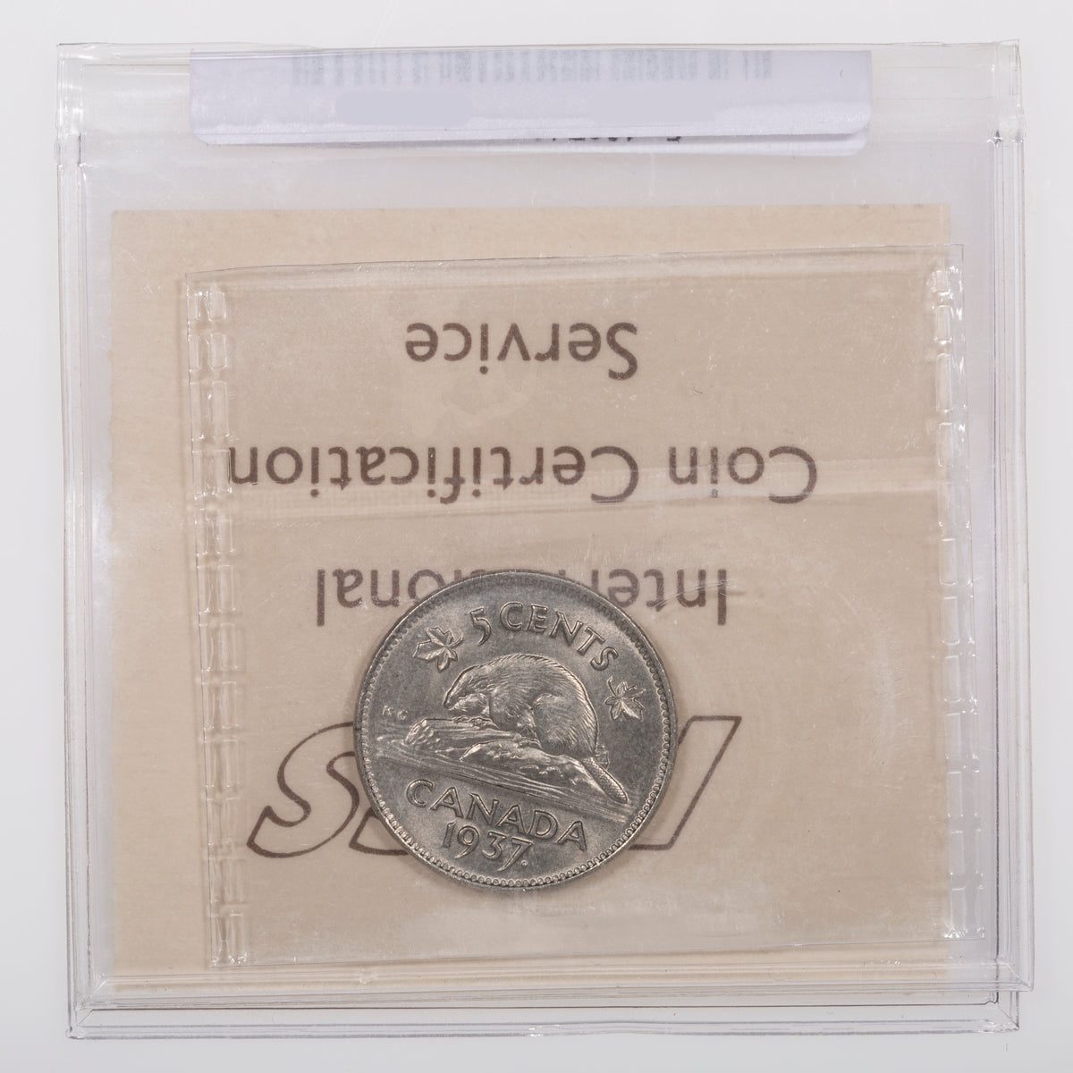 5 Cent 1937 ICCS MS-64