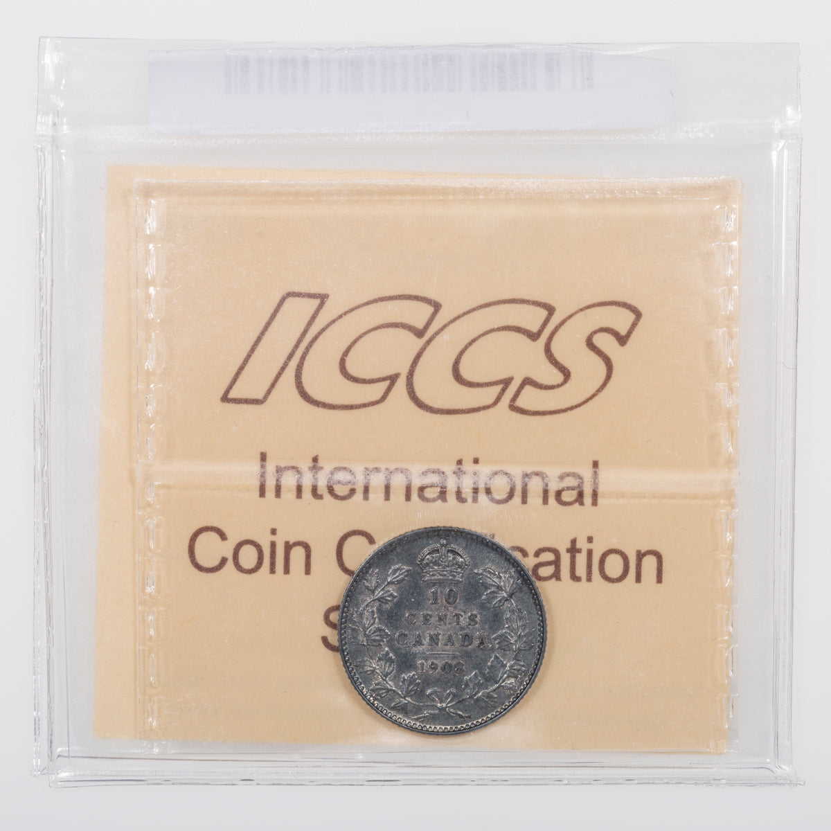 10 Cent 1908 ICCS AU-50