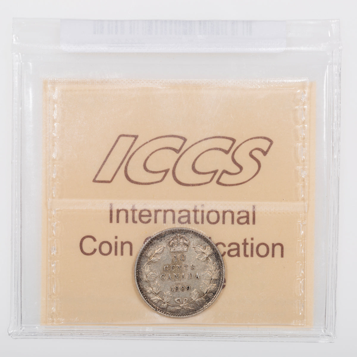 10 Cent 1909 Victorian Leaves ICCS EF-45