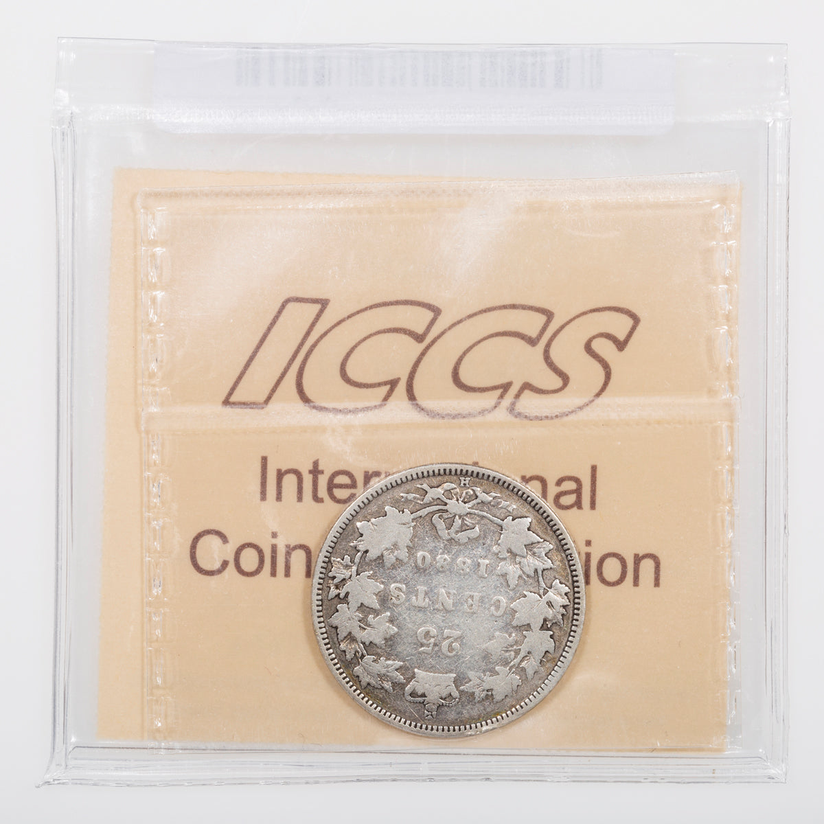 25 Cent 1880H Narrow 0 ICCS G-6