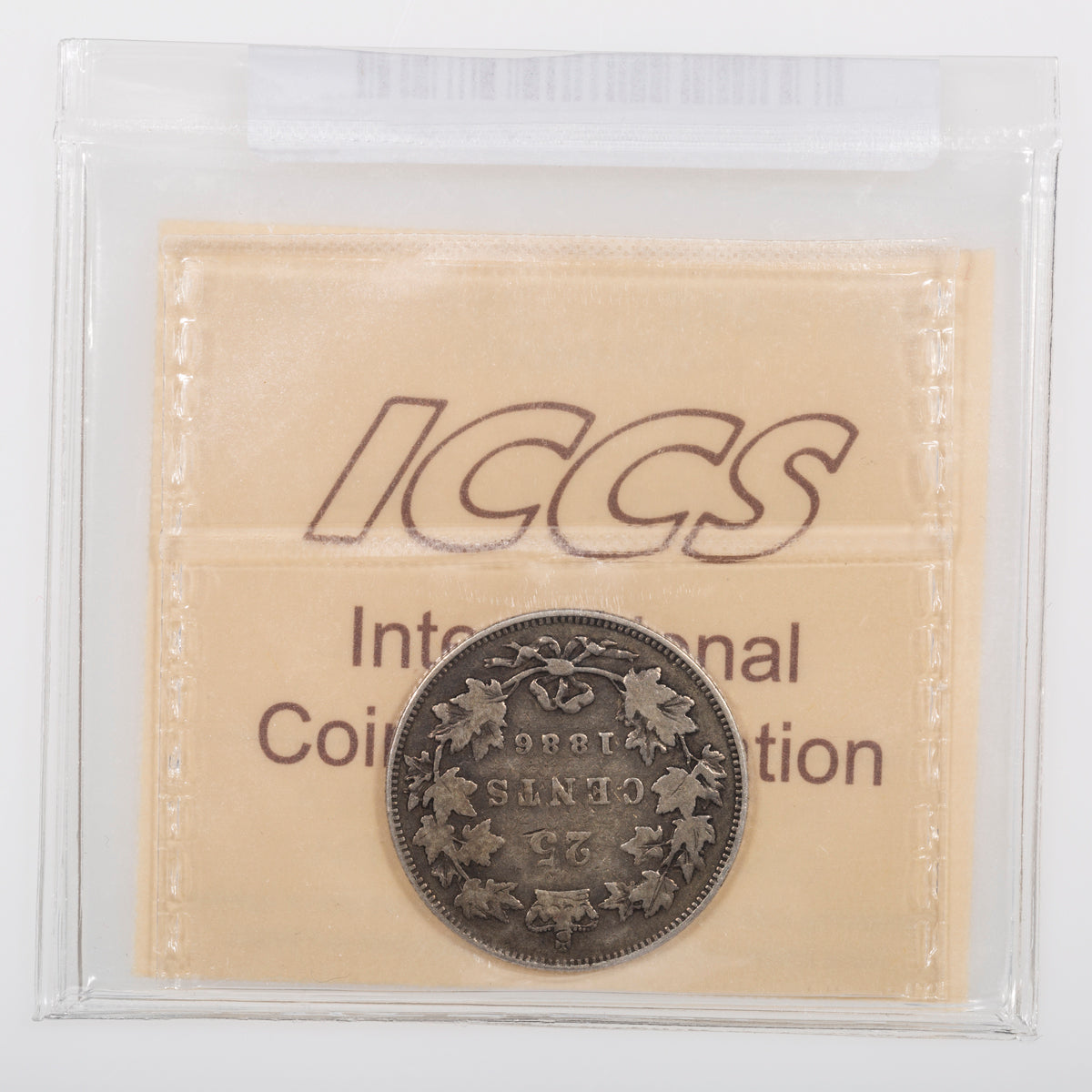 25 Cent 1886 Obverse 4; SBE ICCS G-6