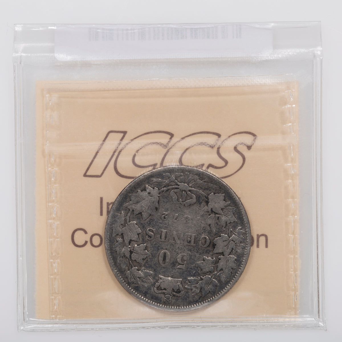 50 Cent 1872H ICCS VG-8