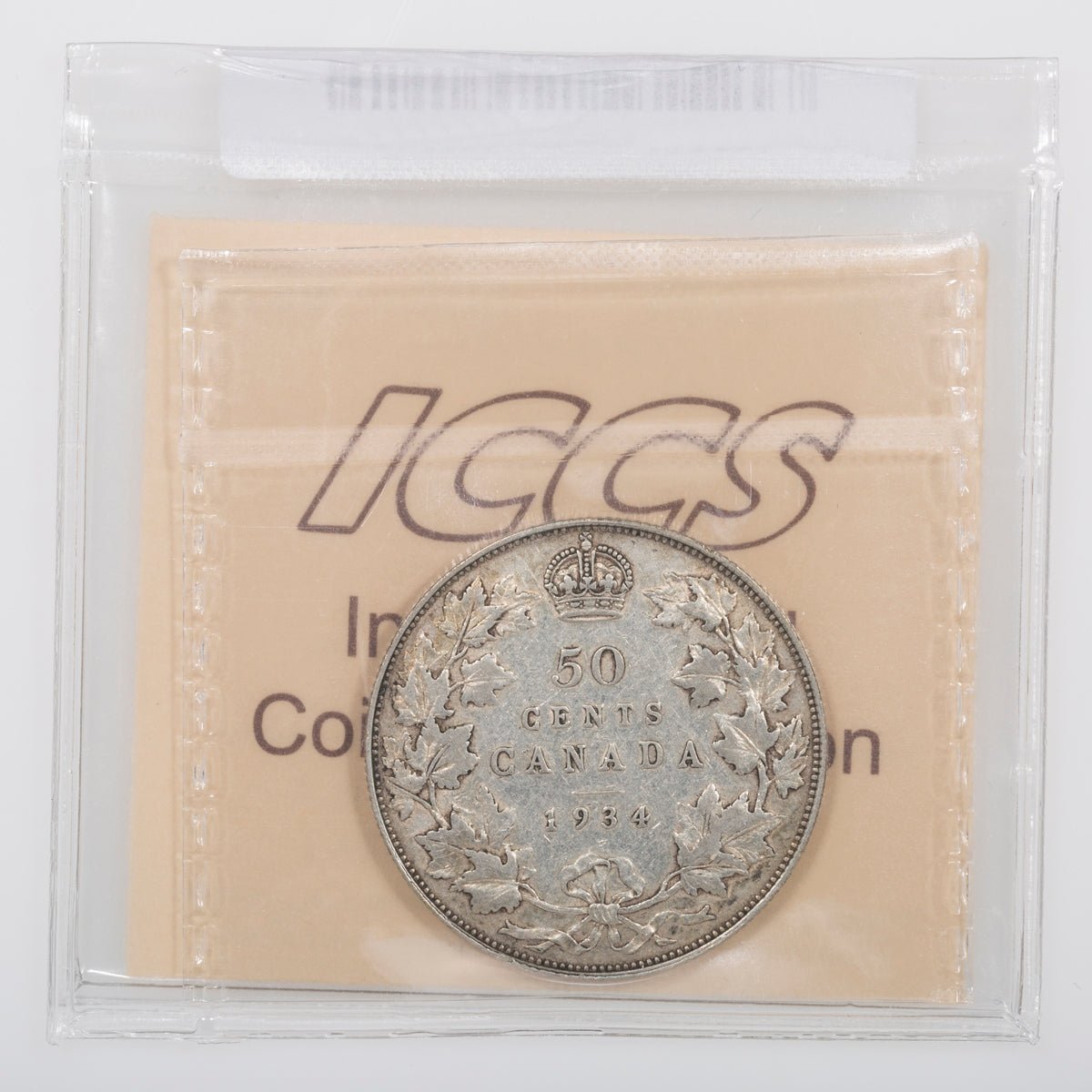 50 Cent 1934 ICCS VF-20