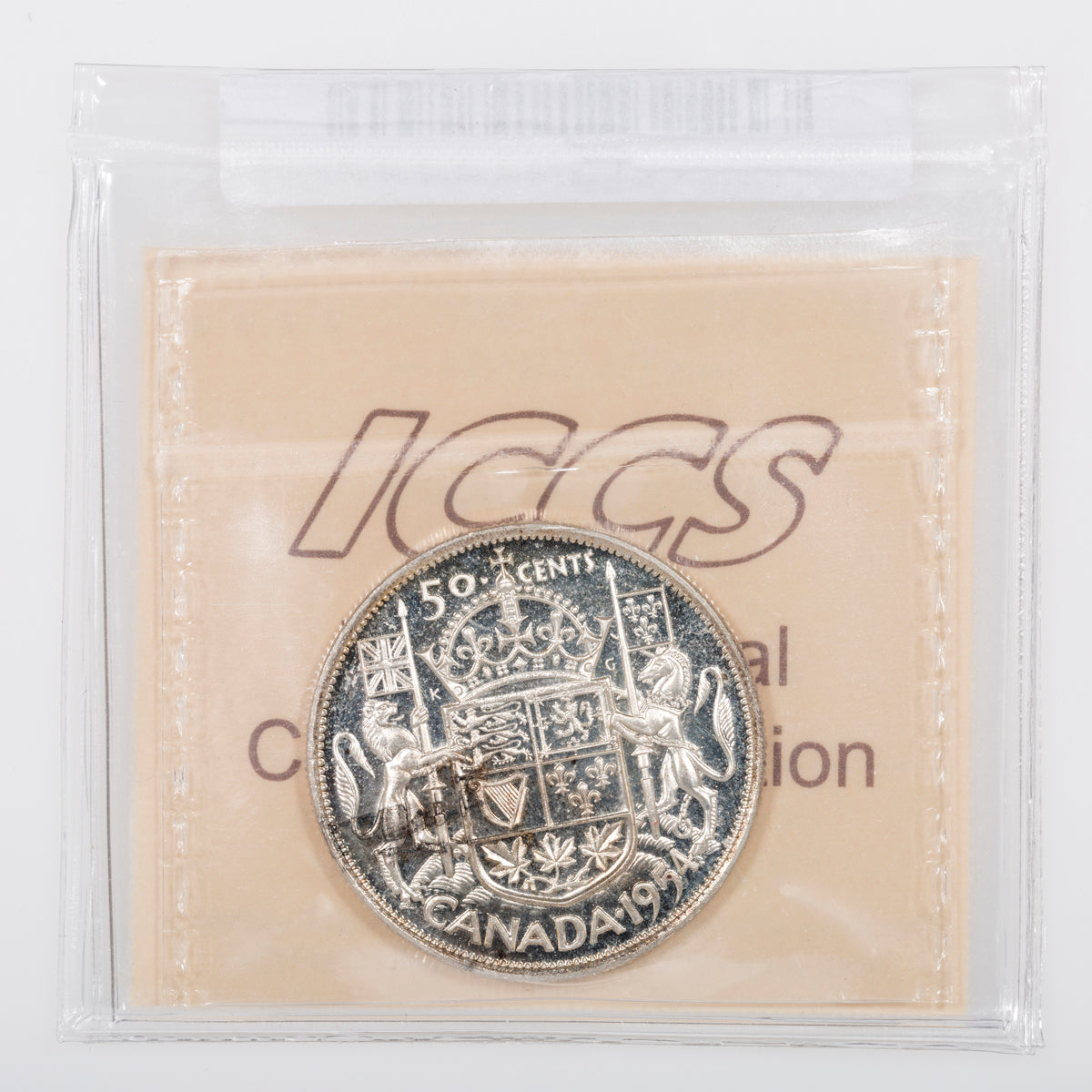 50 Cent 1954 ICCS PL-66 Heavy Cameo