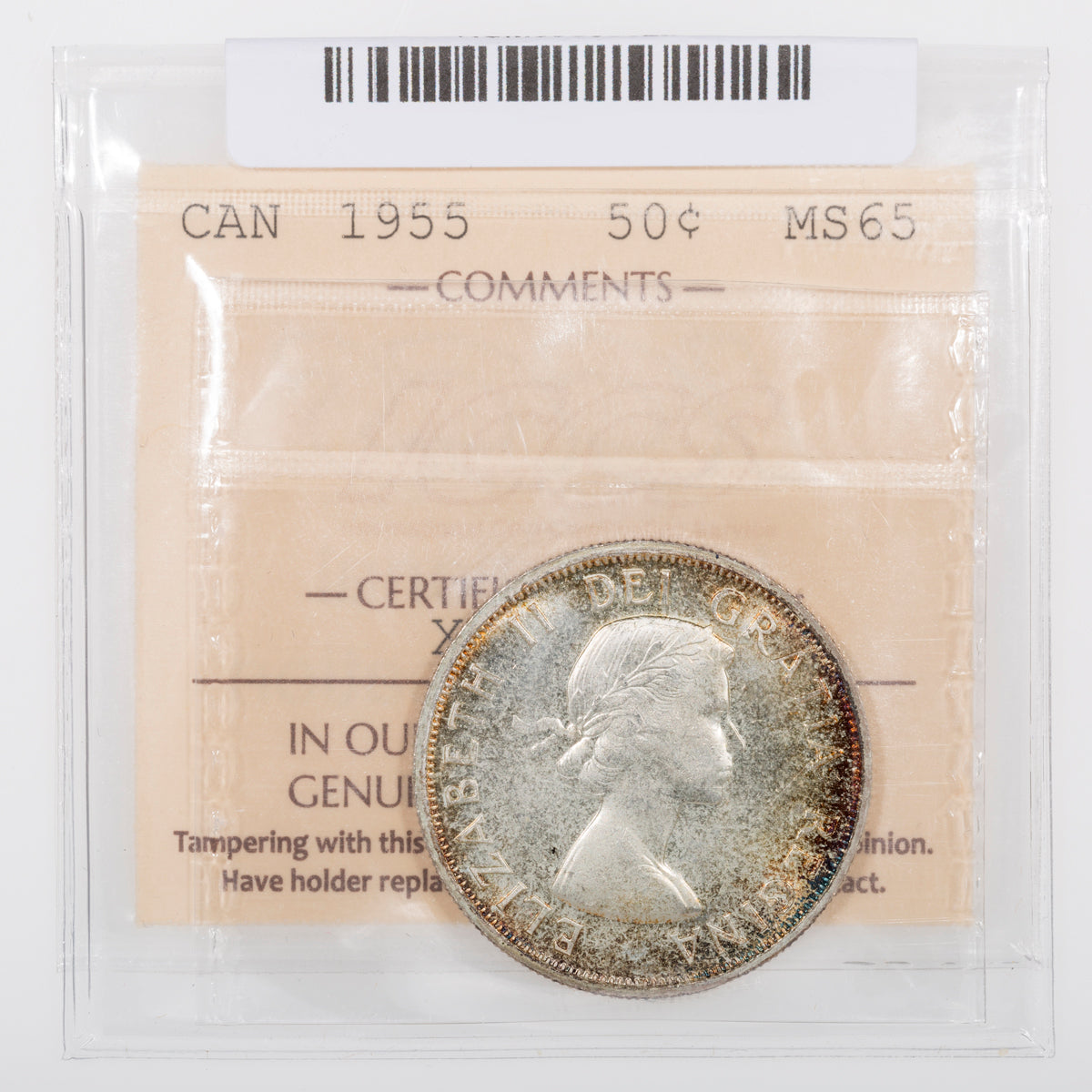 50 Cent 1955 ICCS MS-65