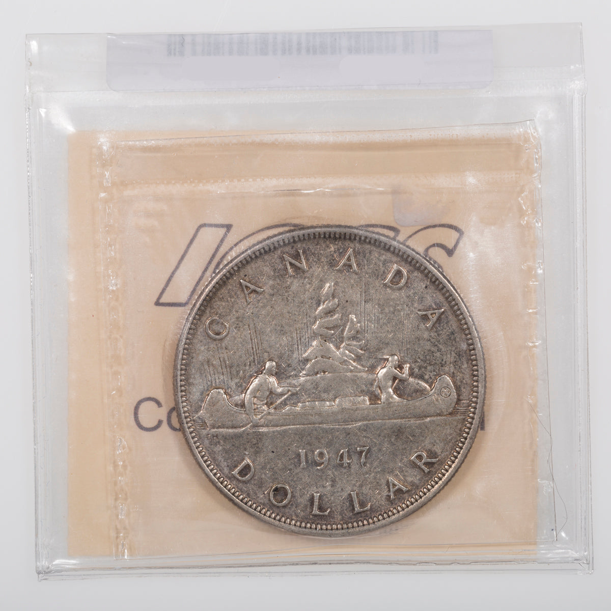 $1 1947 Pointed 7; Quad HP ICCS VF-20