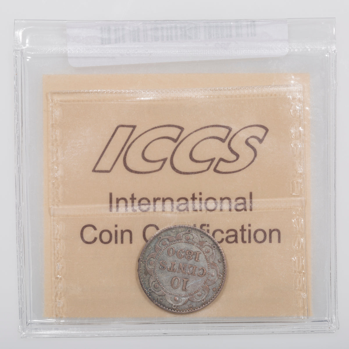 NFLD 10 Cent 1890 ICCS VF-20