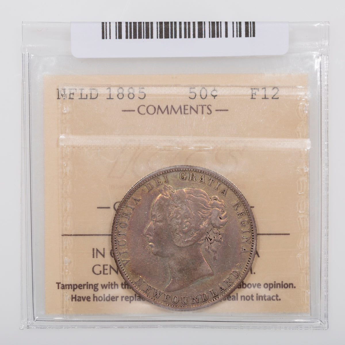 NFLD 50 Cent 1885 ICCS F-12