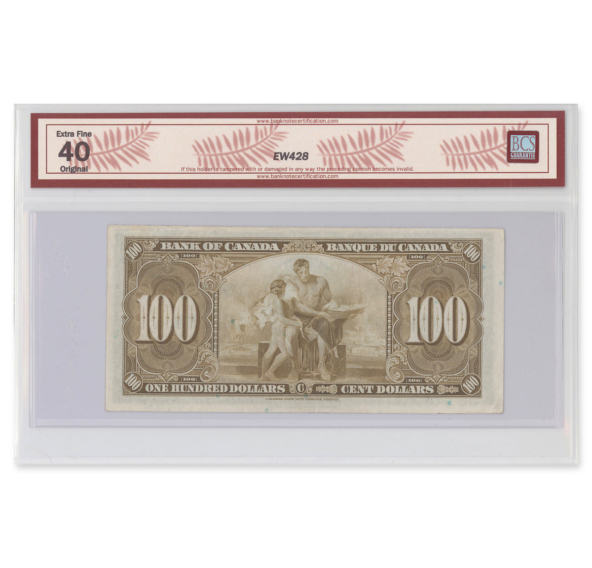 $100 1937 BC-27b Gordon-Towers Prefix B/J BCS EF-40 Original