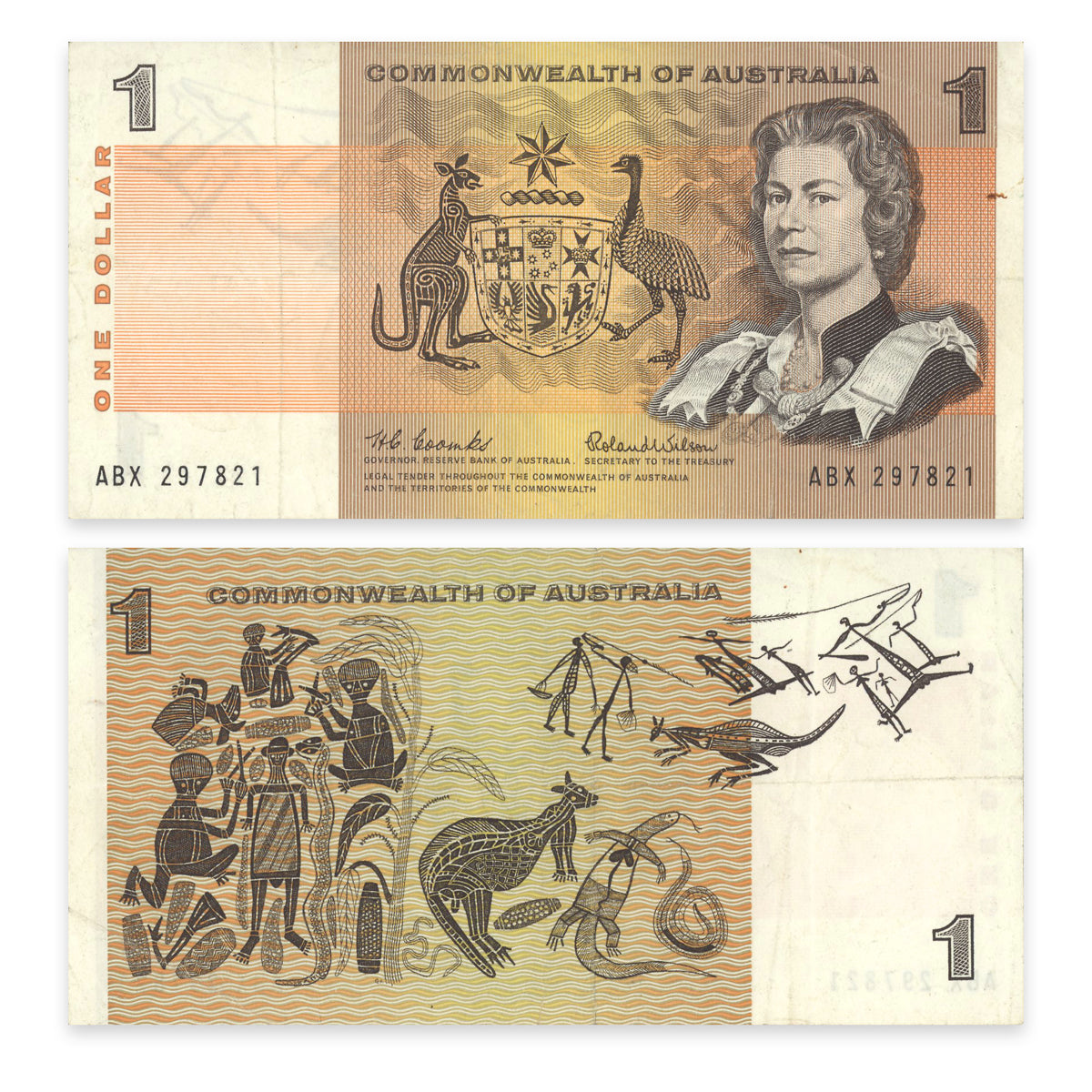 Australia 1 Dollar 1966 P# 37a VF-25