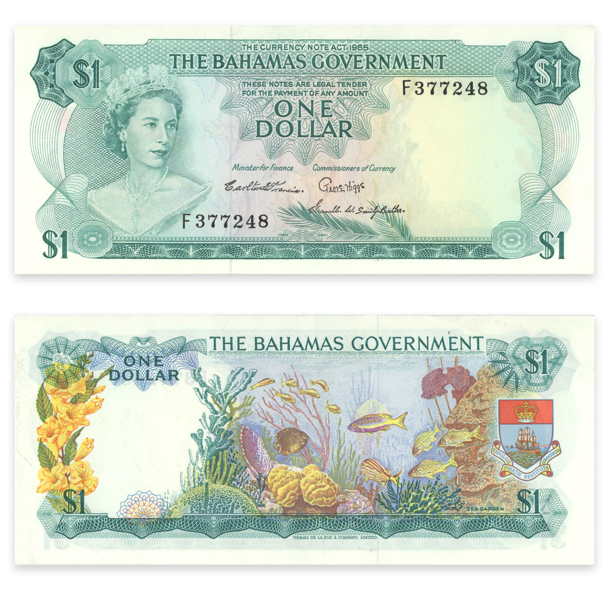 Bahamas 1 Dollar 1965 P# 18b EF-40