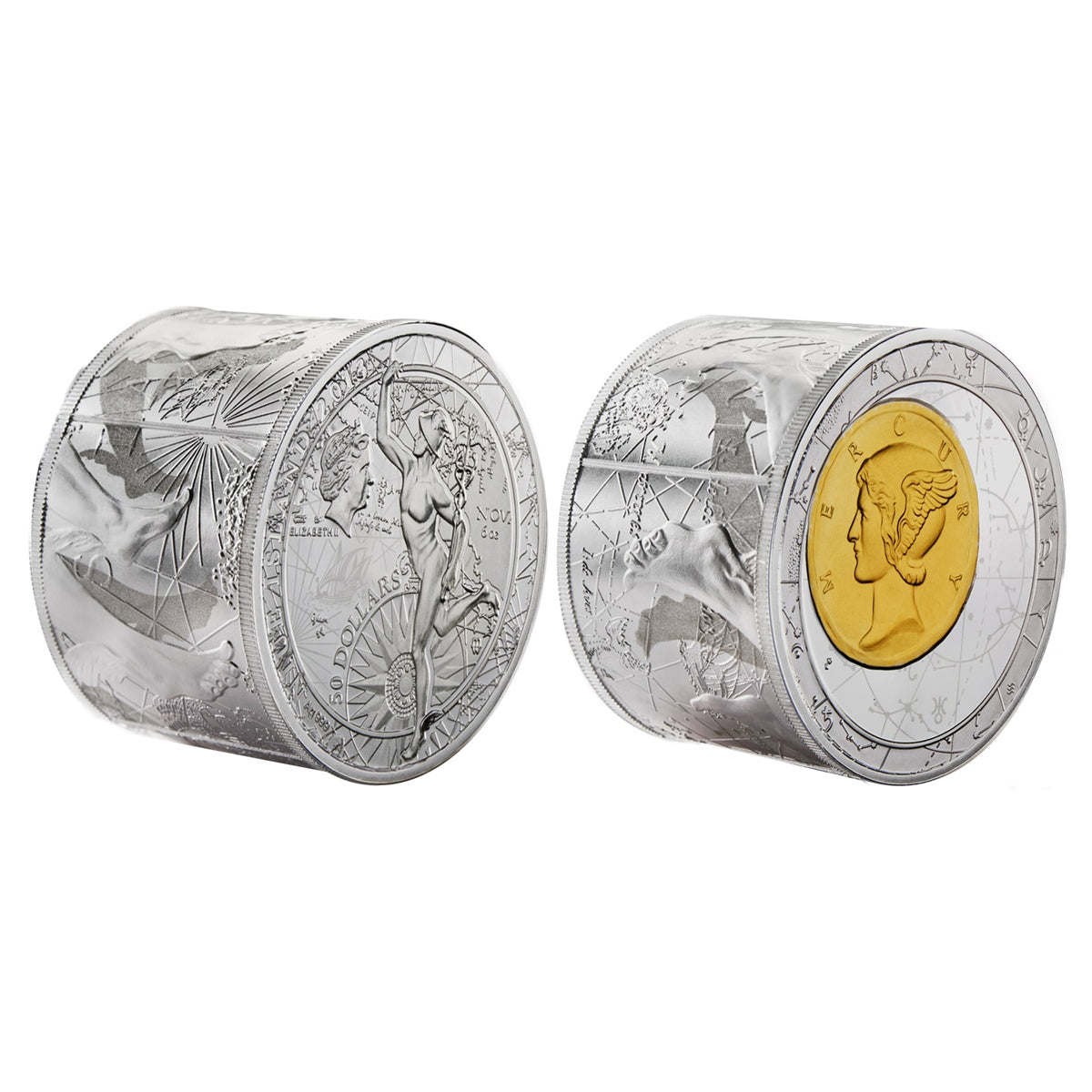 2013 $50 Fortuna Redux: Mercury - Pure Silver Coin