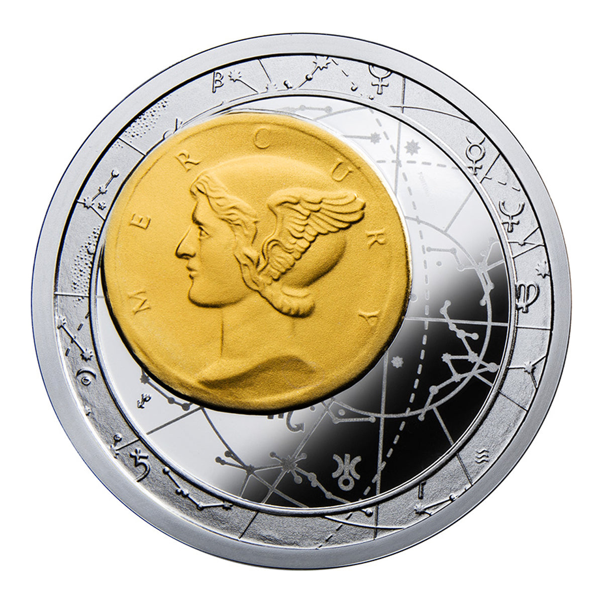 2013 $50 Fortuna Redux: Mercury - Pure Silver Coin