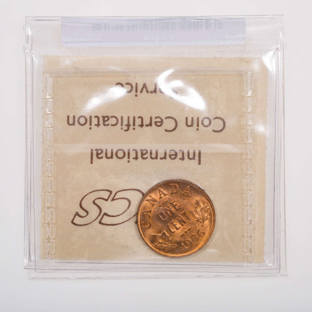 1 Cent 1936 ICCS MS-64 Red