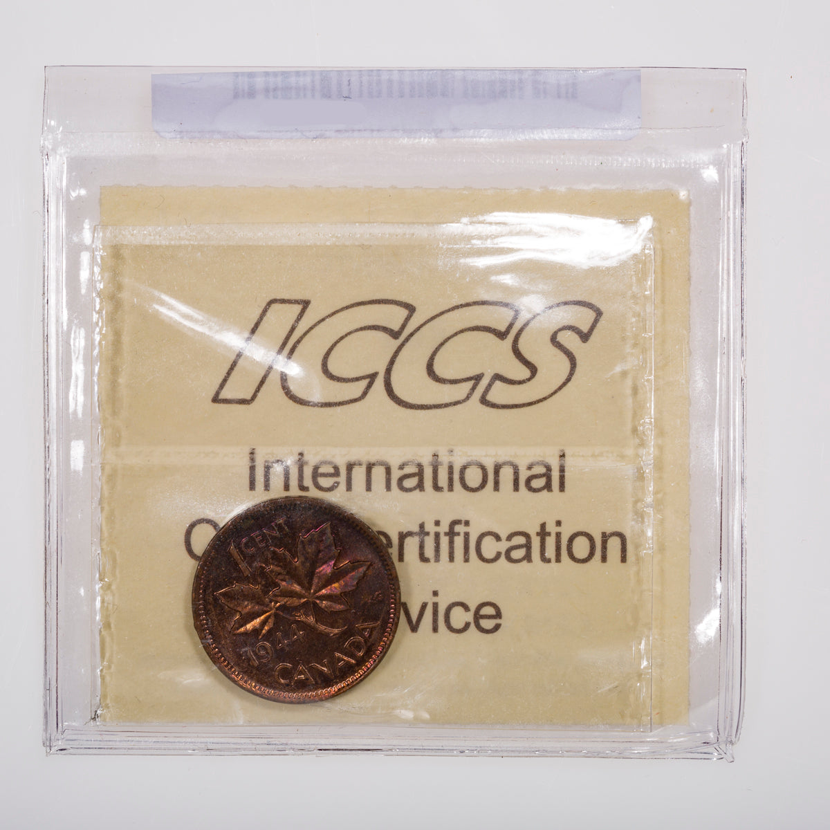 1 Cent 1944 ICCS MS-63 Red