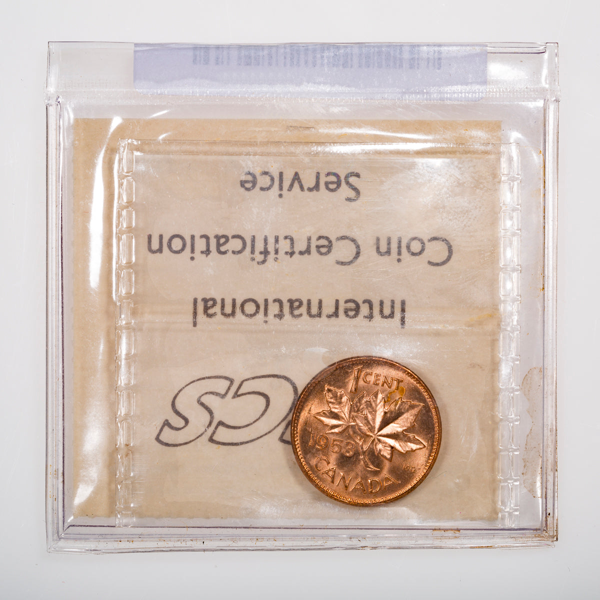 1 Cent 1953 NSF ICCS MS-65 Red