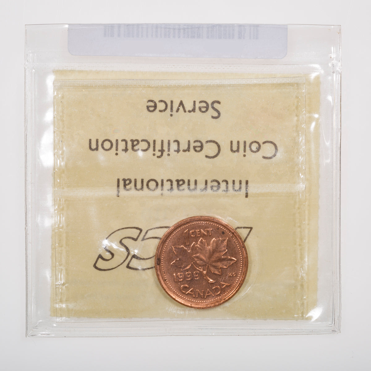 1 Cent 1999 ICCS MS-66 Red