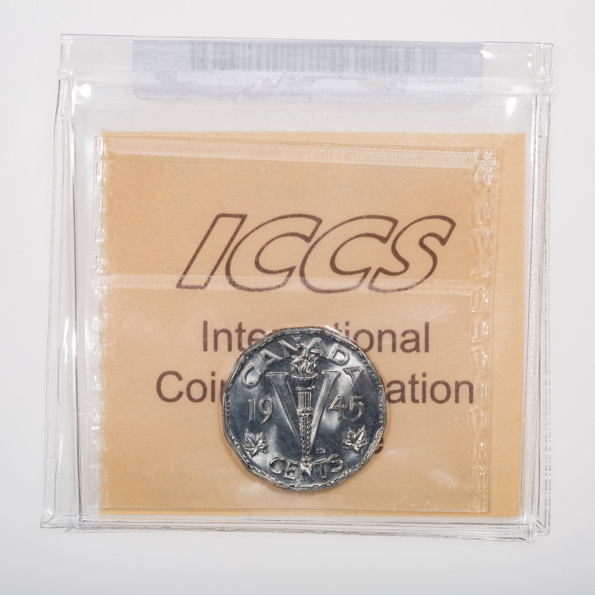 5 Cent 1945 ICCS MS-65