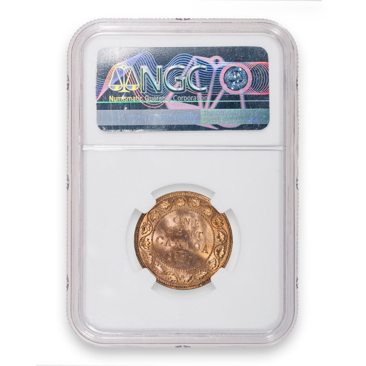 1 Cent 1917 NGC MS-64 RB