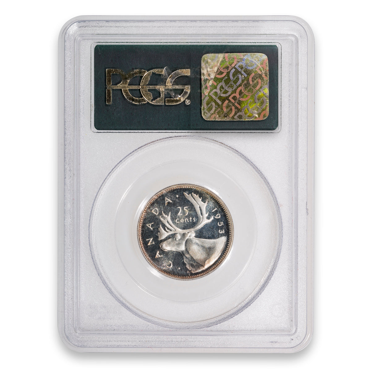 25 Cent 1953 Strap PCGS PL-64