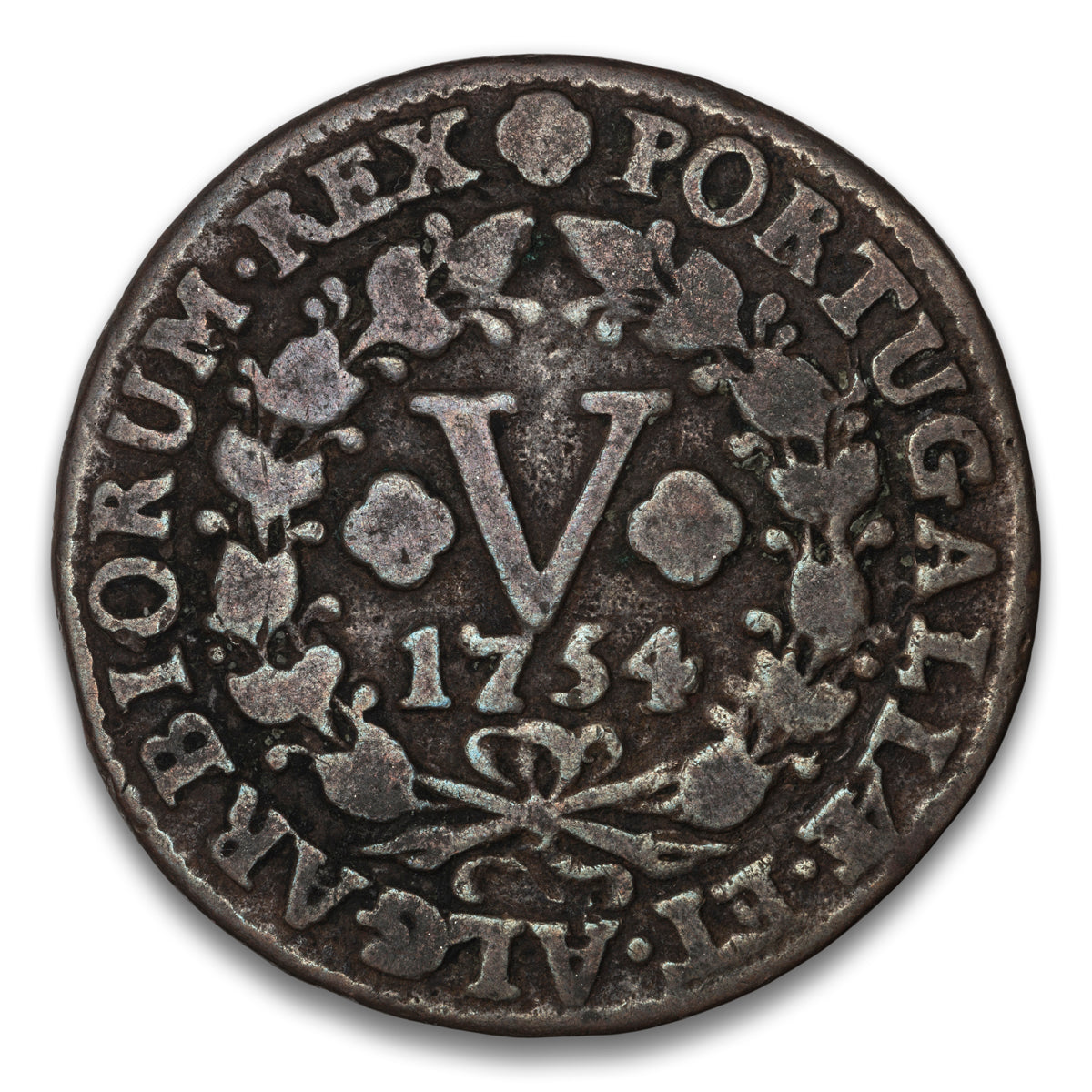 Portugal Base 5 Reis 1754