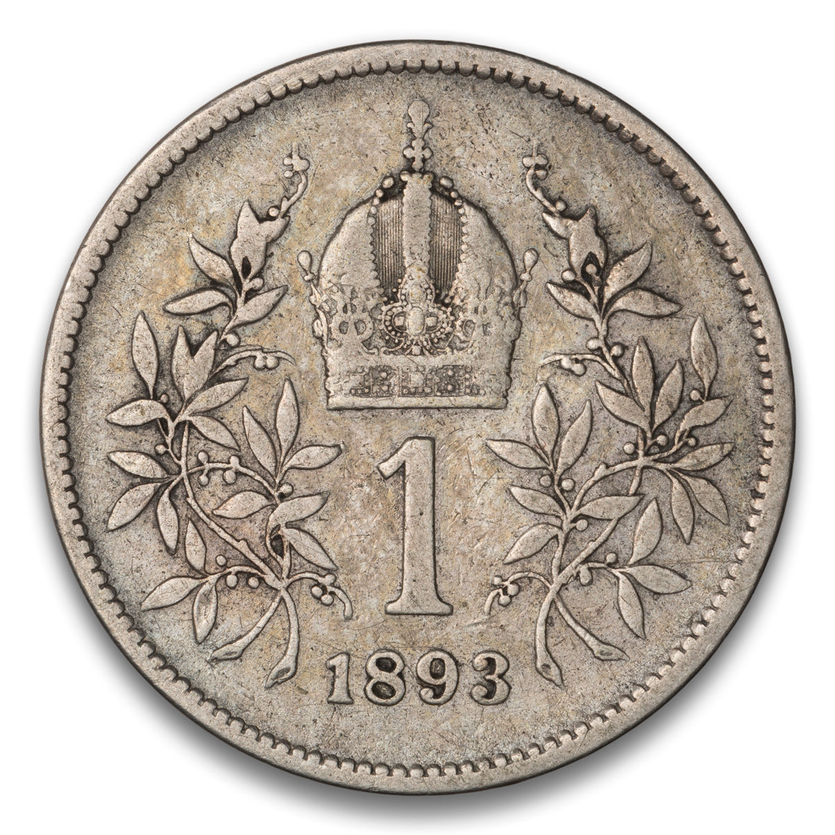 Austria Silver 1 Corona 1893