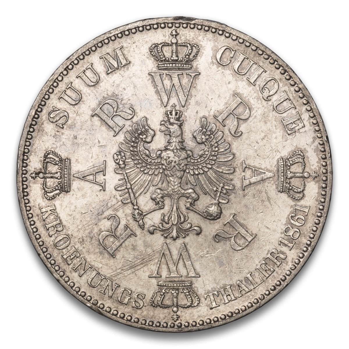 Prussia - German State Silver 1 Thaler 1861 A