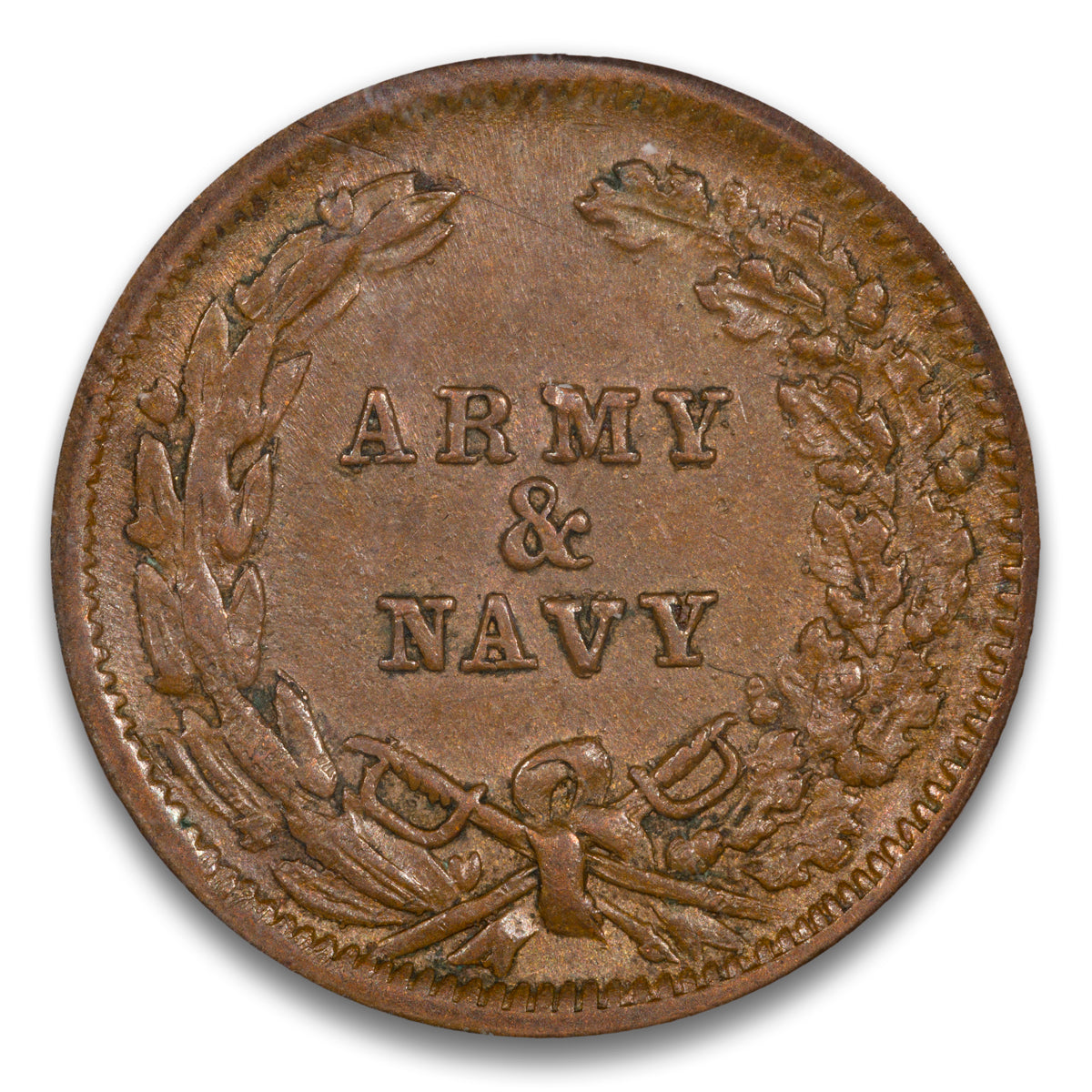 US Patriotic Civil War Token 1863 F-8A/317a ANACS AU-58