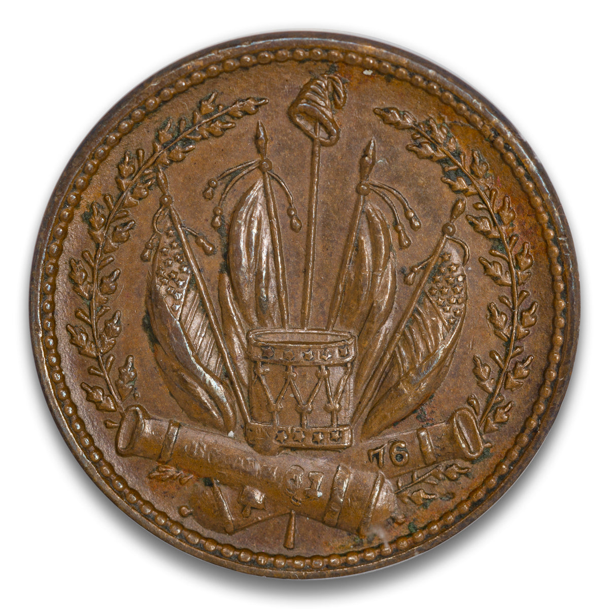 US Patriotic Civil War Token 1863 F-79/351a ANACS MS-62 BRN