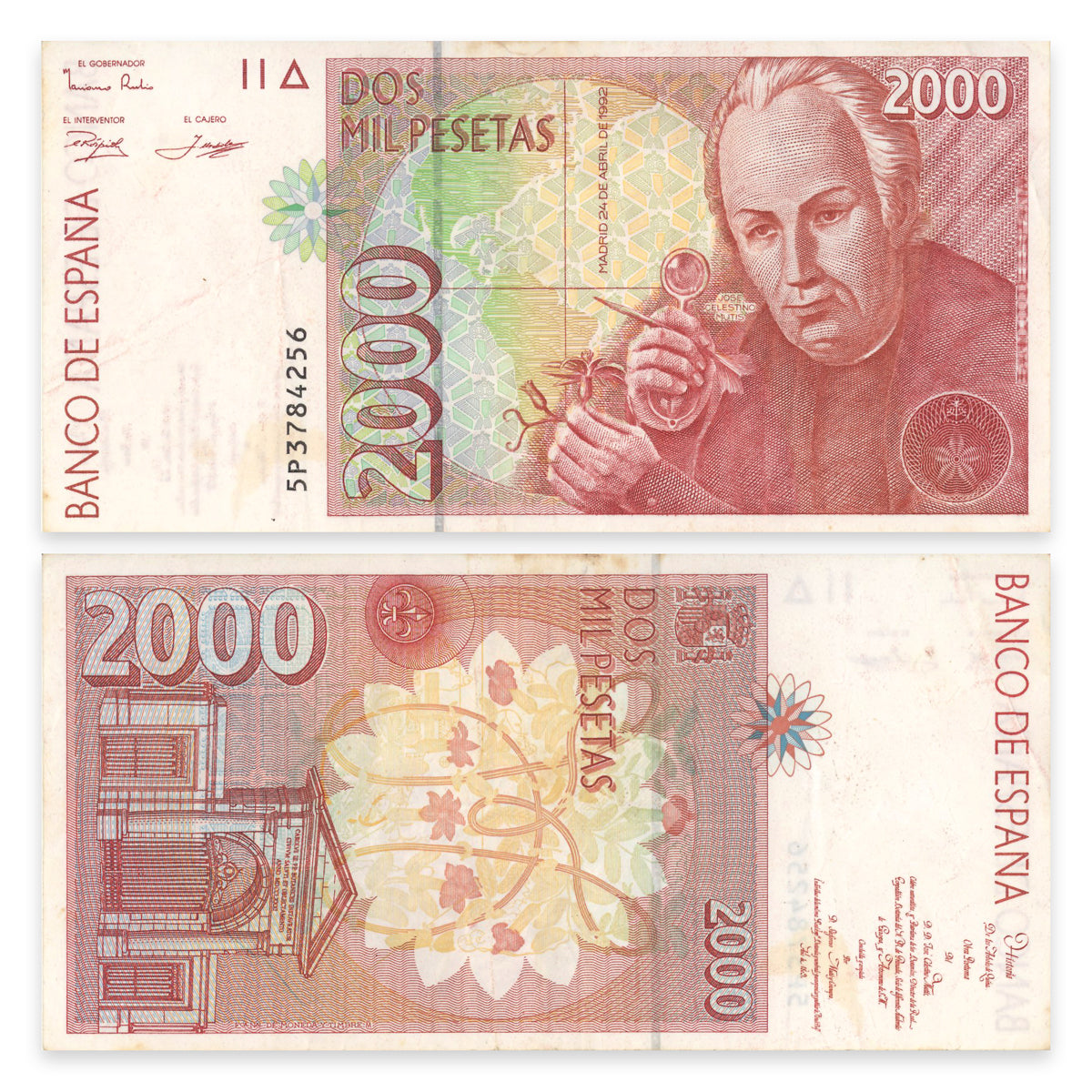 Spain 2000 Pesetas 1992 (1996) P# 164 VF-20