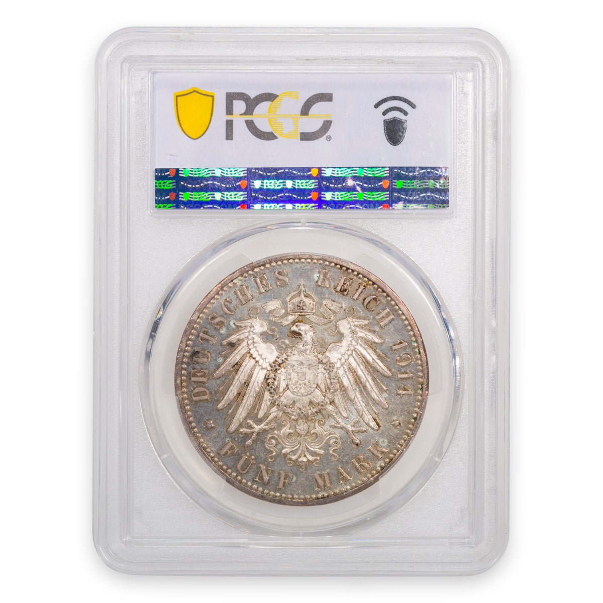German States - Prussia Silver 5 Mark 1914 A MS-62