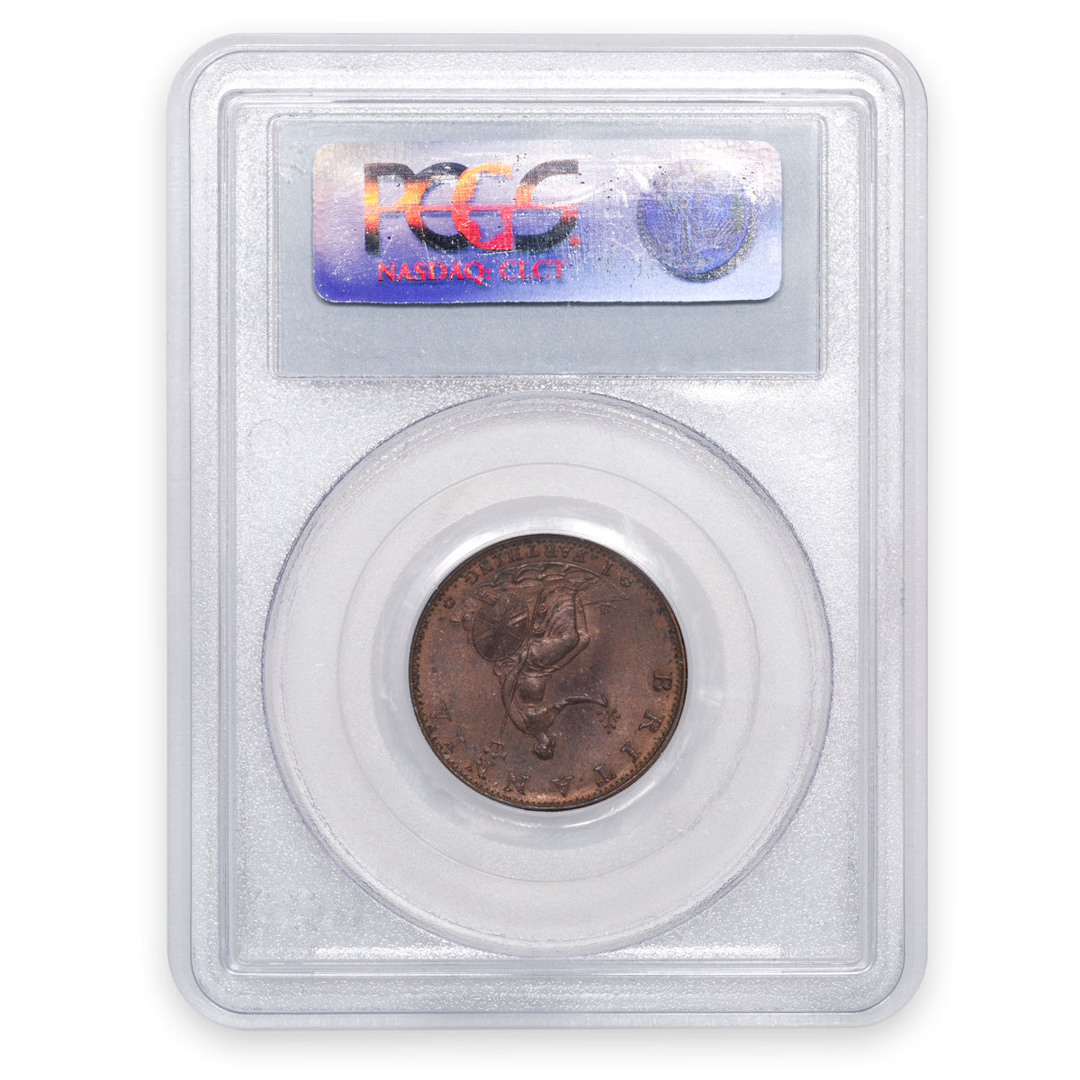 Great Britain Base Farthing 1799 MS-64 RB