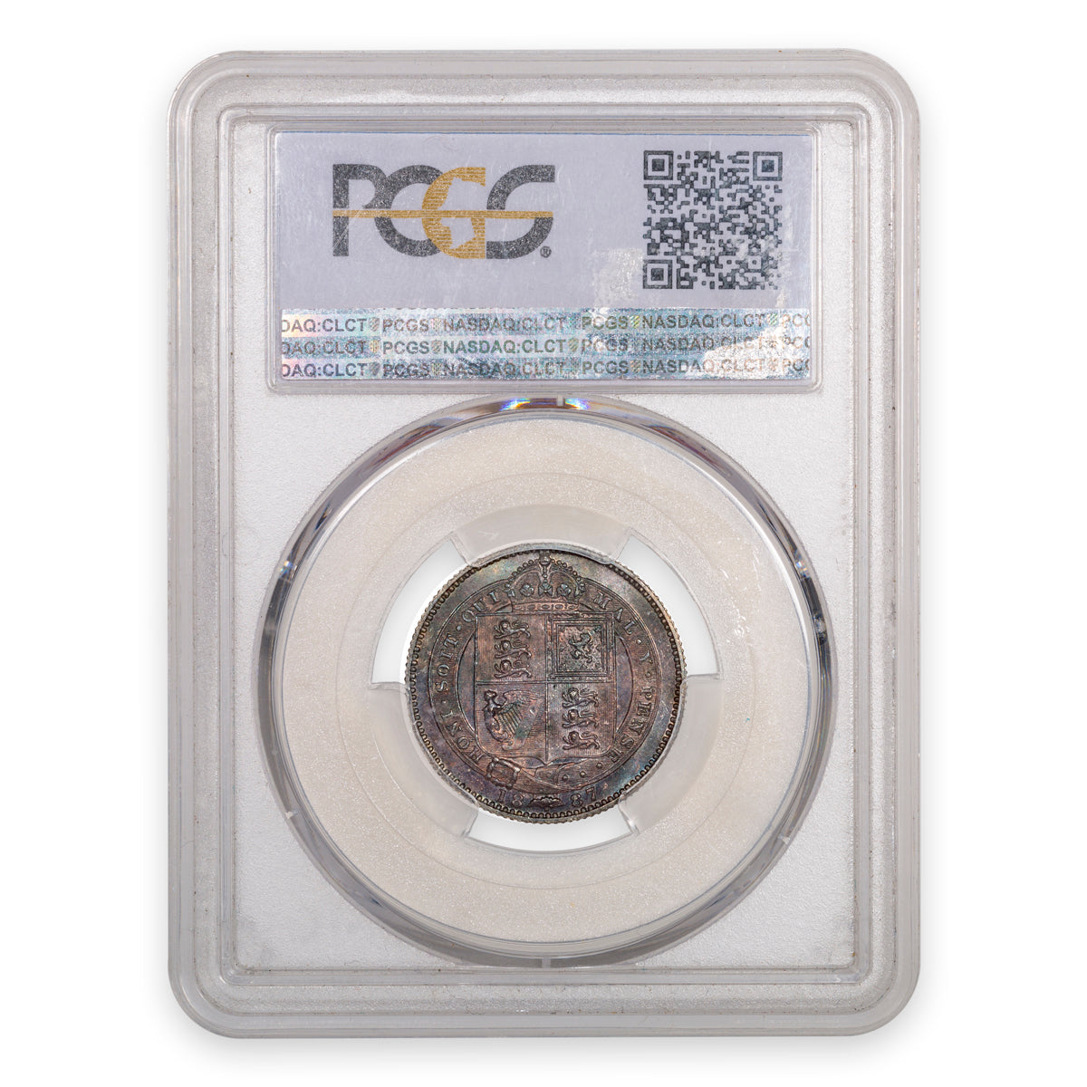 Great Britain Silver Shilling 1887 MS-63