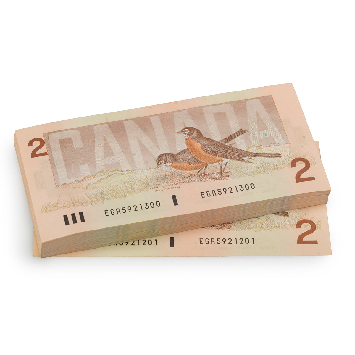 1986 $2 Original Bonin-Thiessen Banknote Set (100 Consecutive Notes)