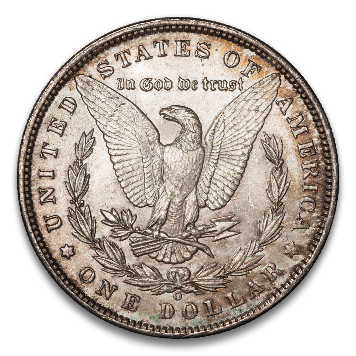 US $1 Morgan 1900O TOP 100 VAM 15A Doubled Stars Clashed Non-Certified MS-63