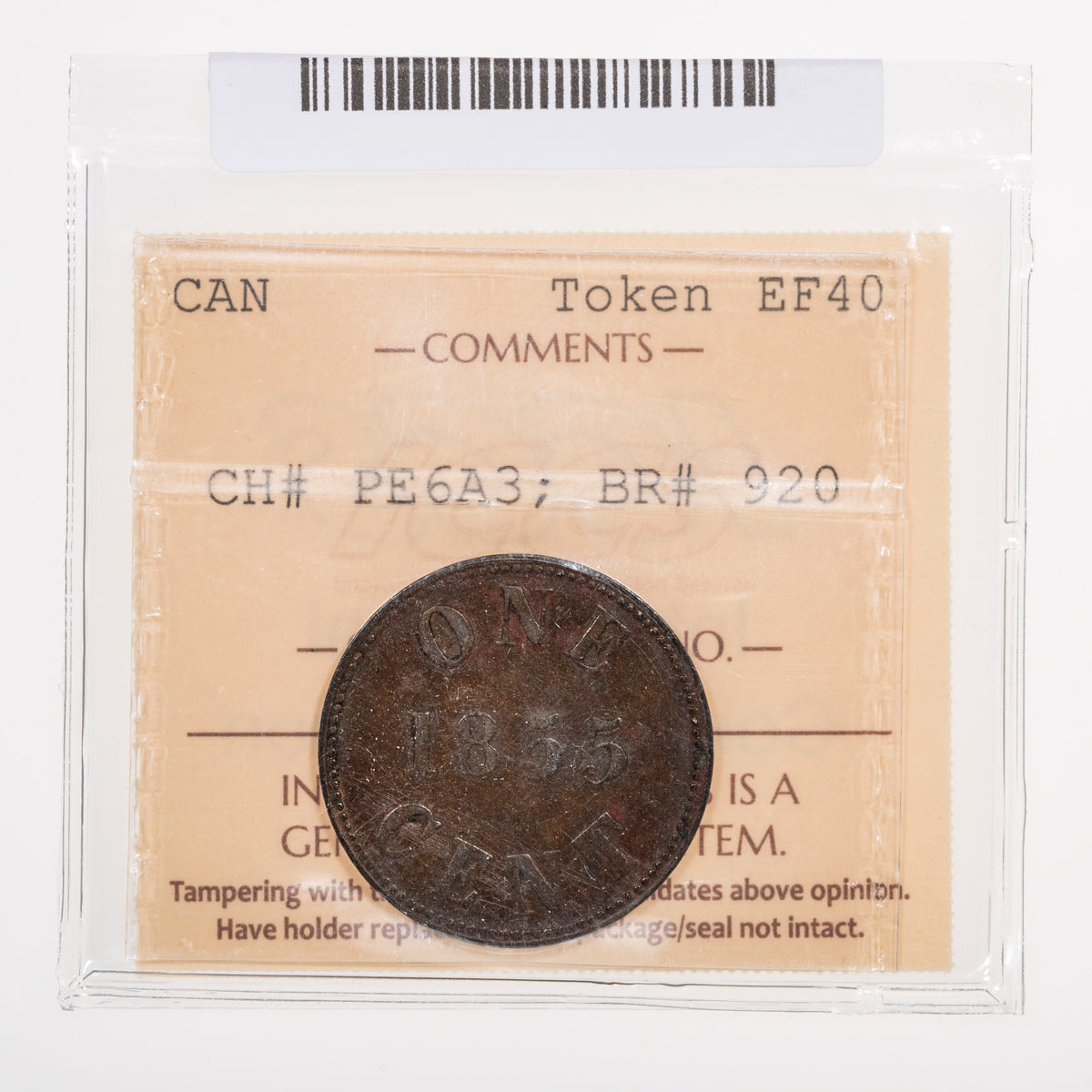 Prince Edward Island CH# PE-6A3 Fisheries And Agriculture - One Cent 1