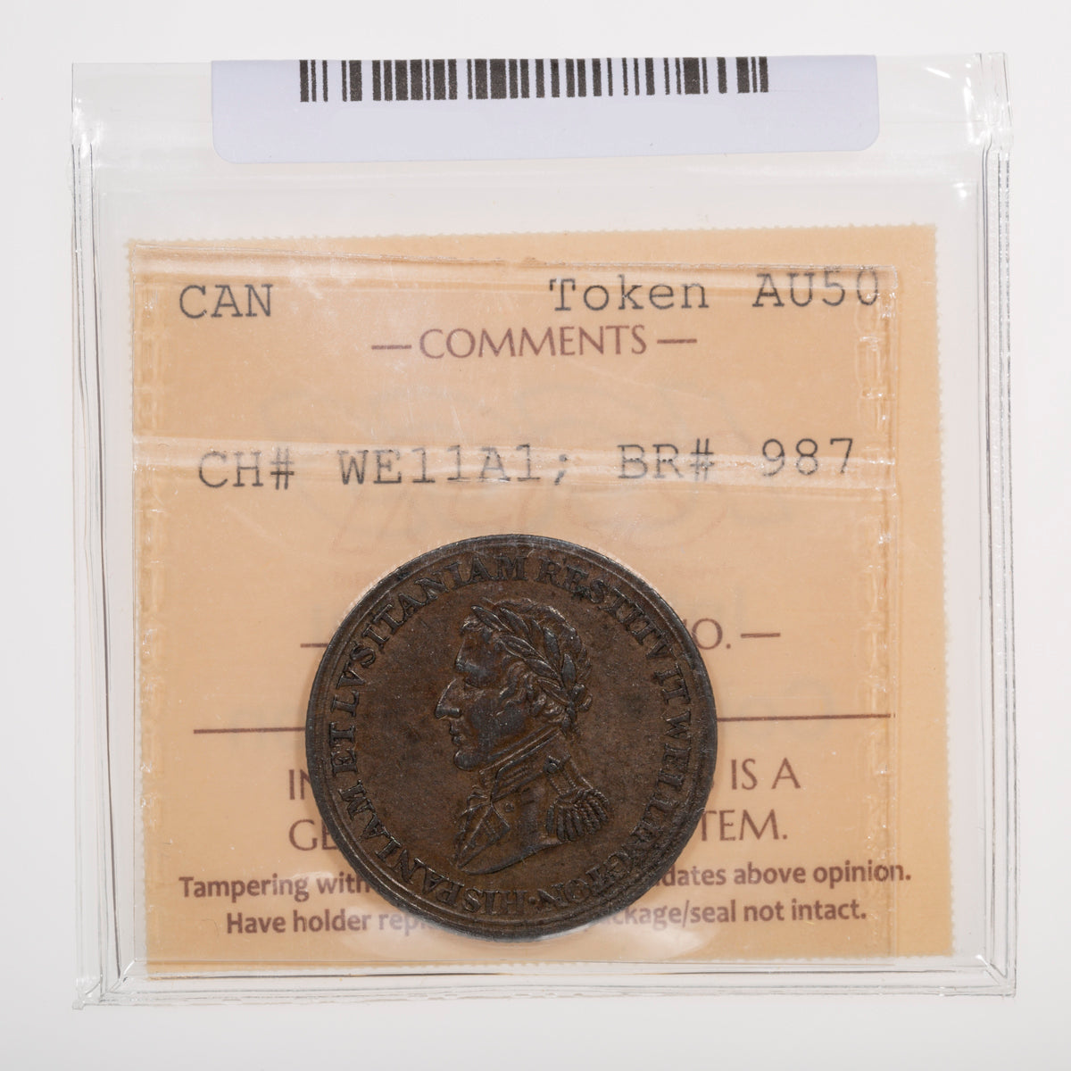 Wellington CH# WE-11A1 Peninsular Salamanca ND Ten leaves, Large centre lock ICCS AU-50