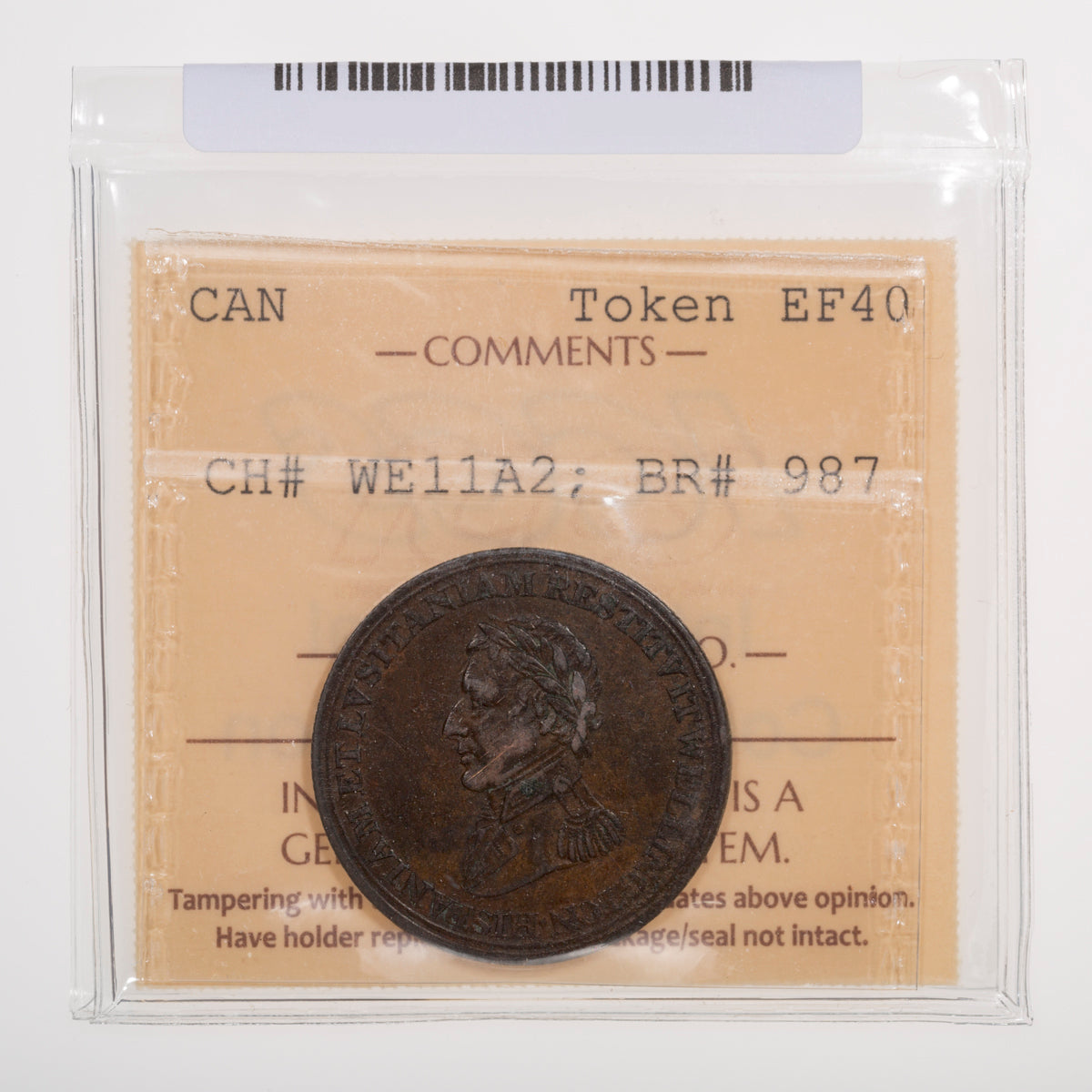Wellington CH# WE-11A2 Peninsular Salamanca ND Ten leaves, Small lock ICCS EF-40