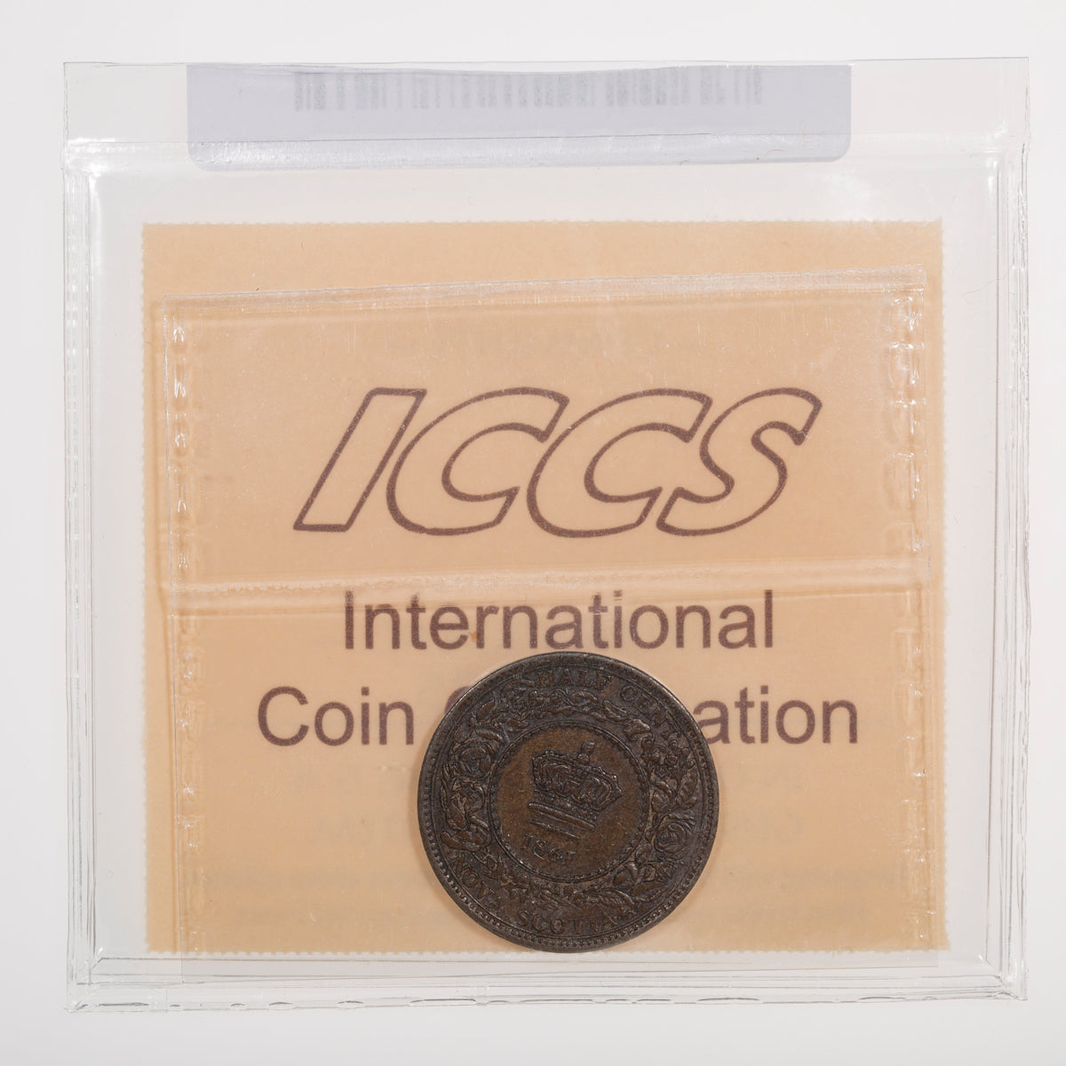 NS Half Cent 1861 ICCS AU-50