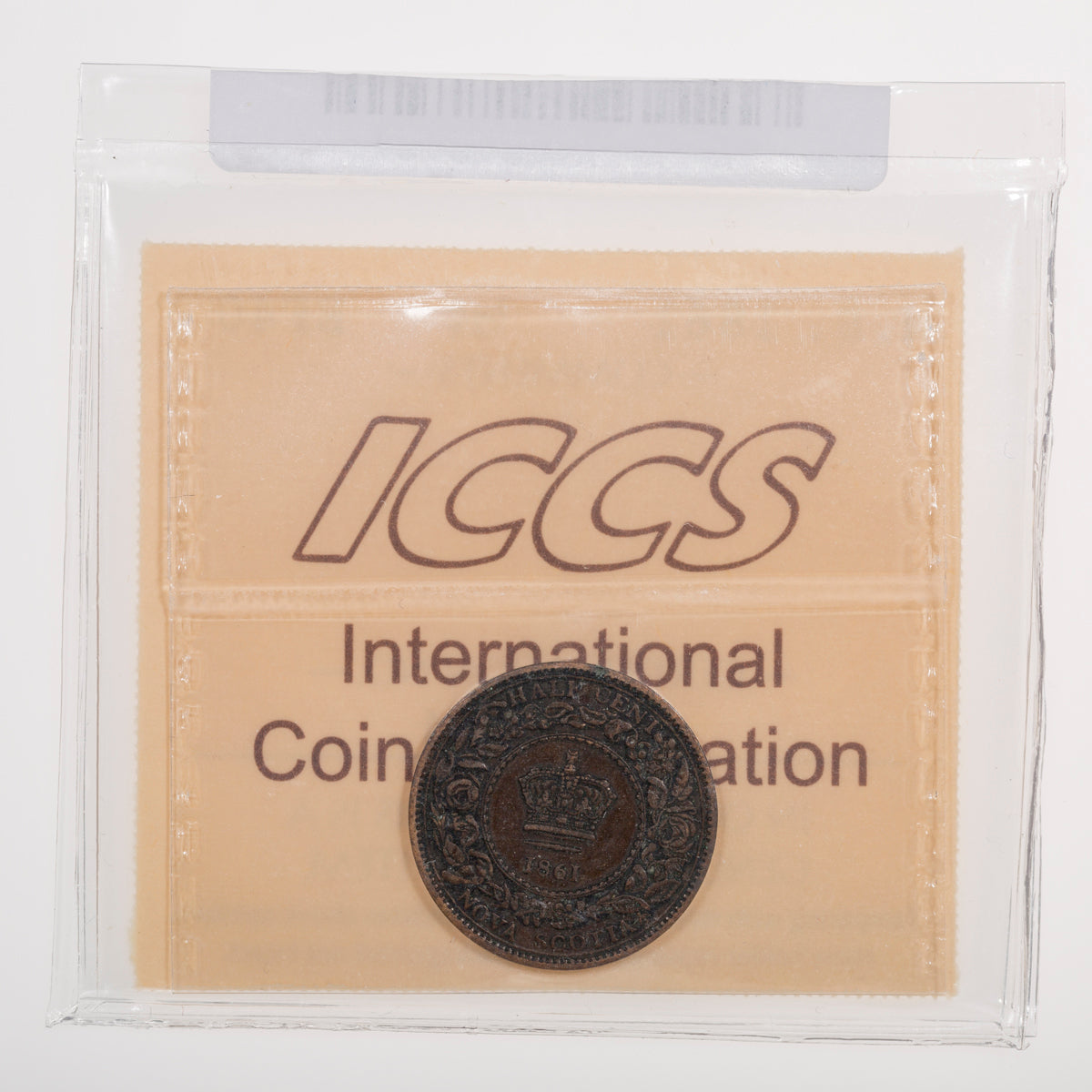 NS Half Cent 1861 ICCS EF-40