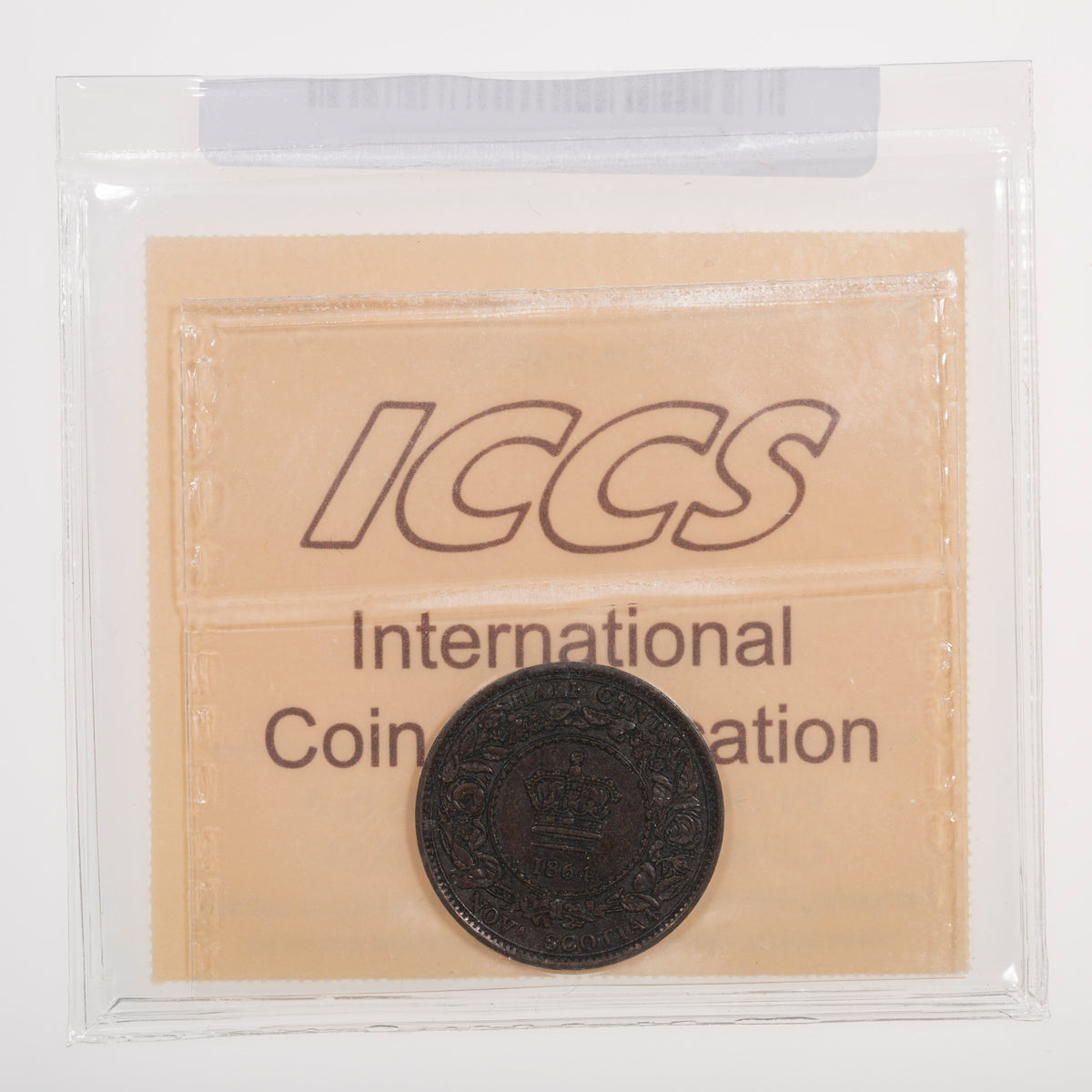 NS Half Cent 1864 ICCS EF-40