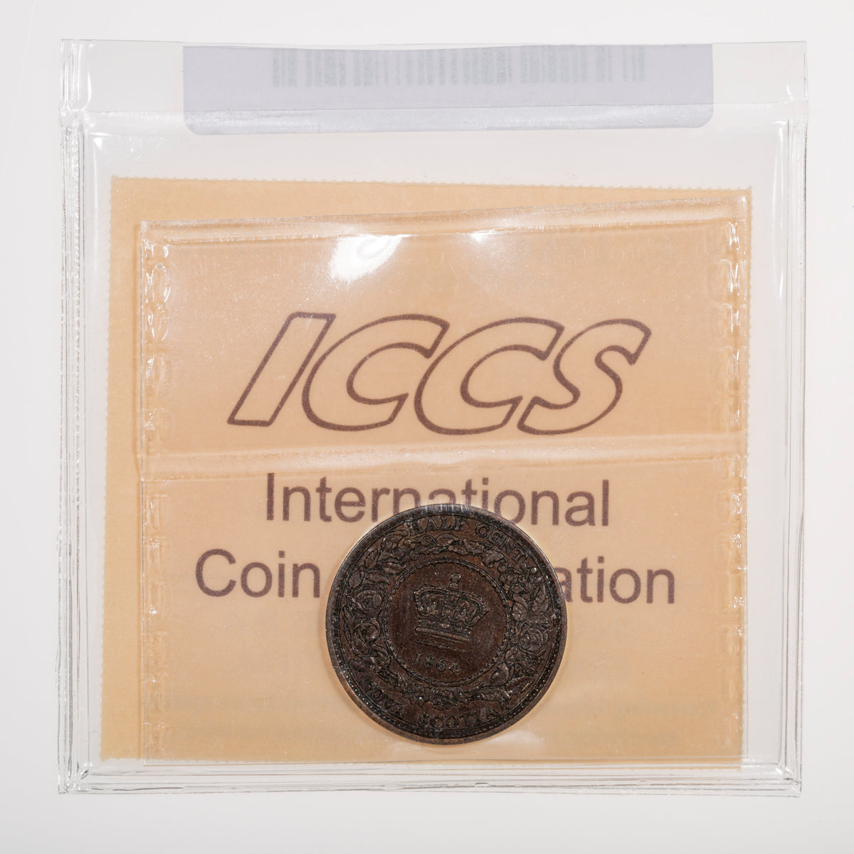NS Half Cent 1864 ICCS EF-40