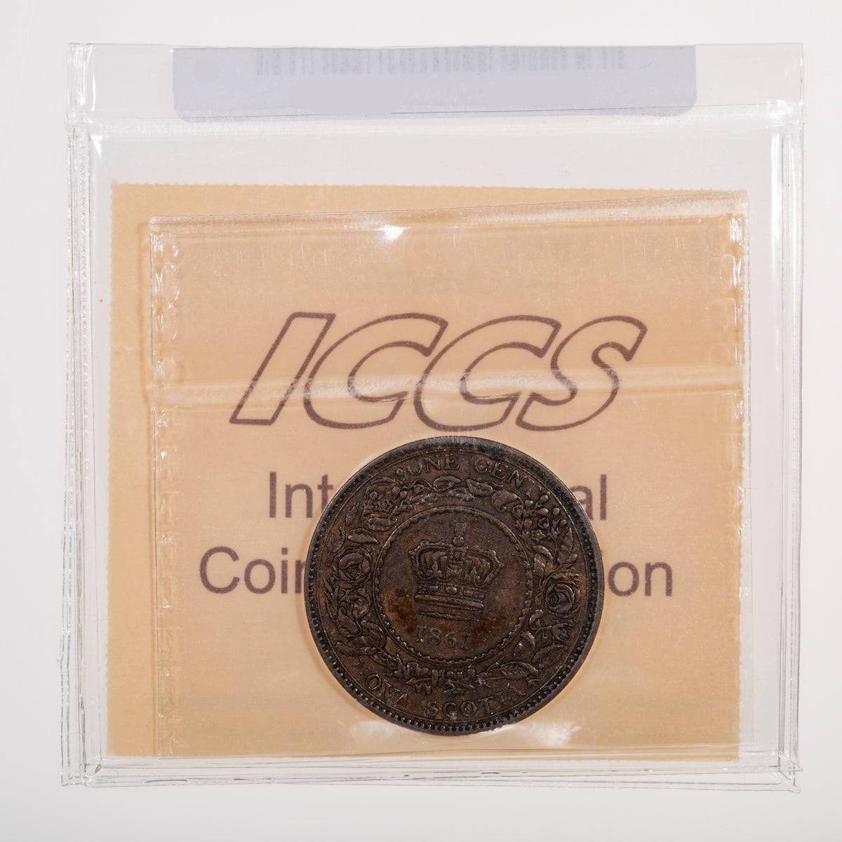 NS 1 Cent 1861 Small Bud ICCS EF-45