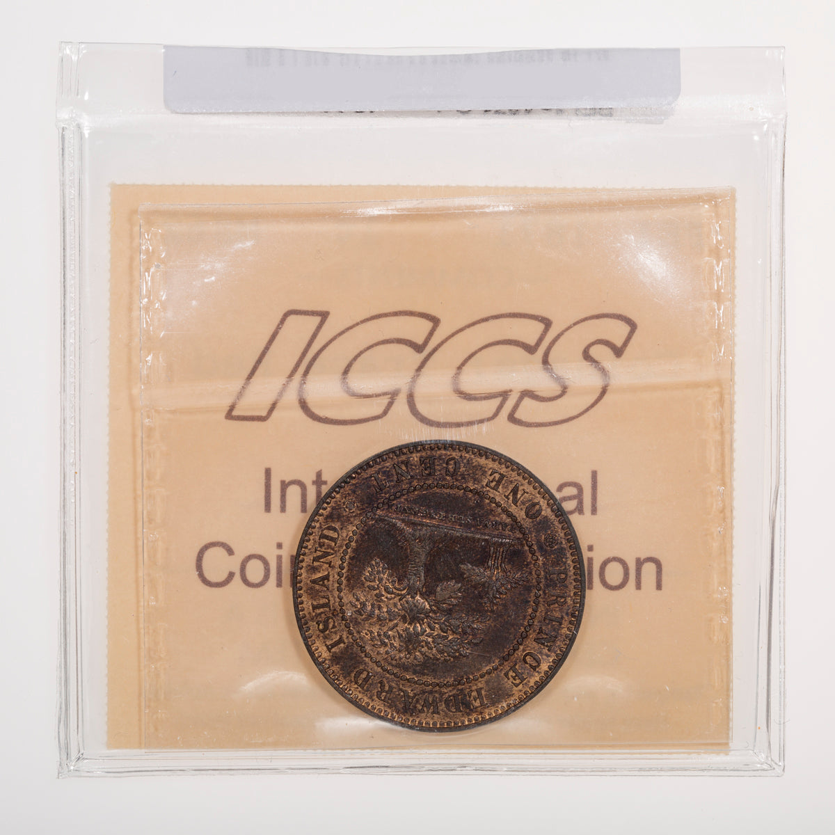 PEI 1 Cent 1871 Coinage ICCS MS-62 Trace Red