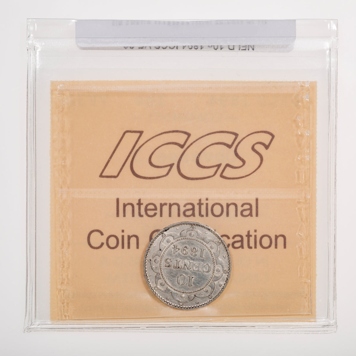 NFLD 10 Cent 1894 ICCS VF-30