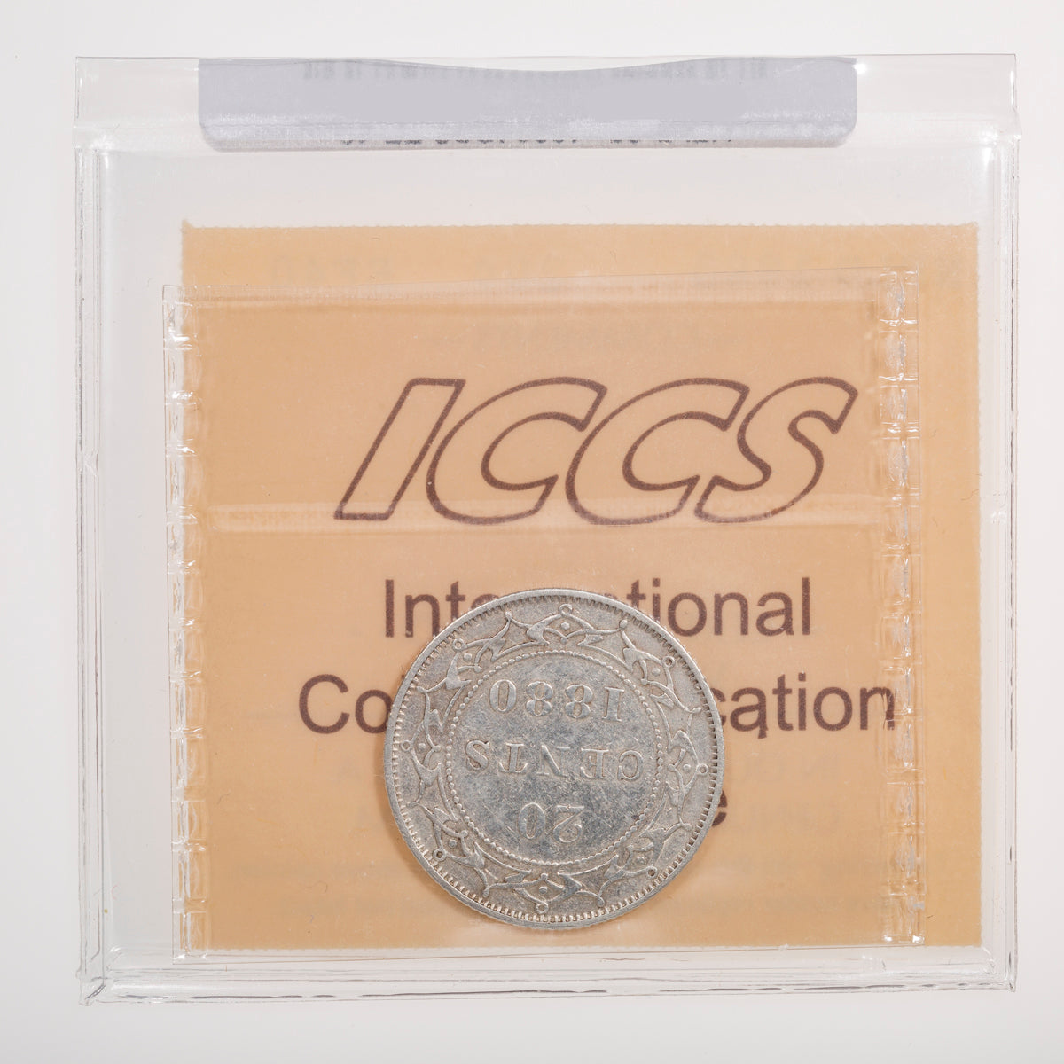 NFLD 20 Cent 1880 ICCS EF-40