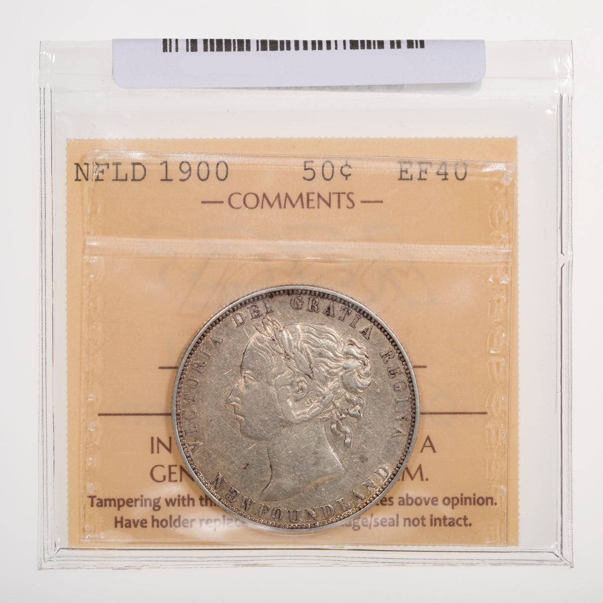 NFLD 50 Cent 1900 ICCS EF-40