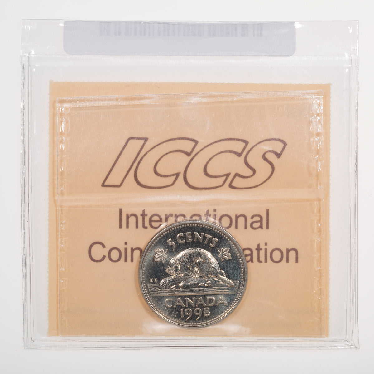 5 Cent 1998 ICCS MS-65
