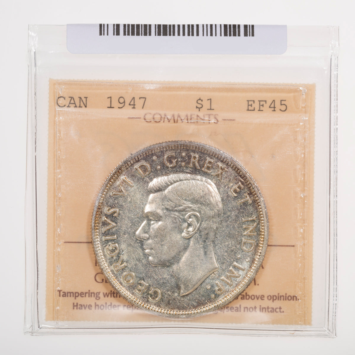 $1 1947 Blunt 7 ICCS EF-45